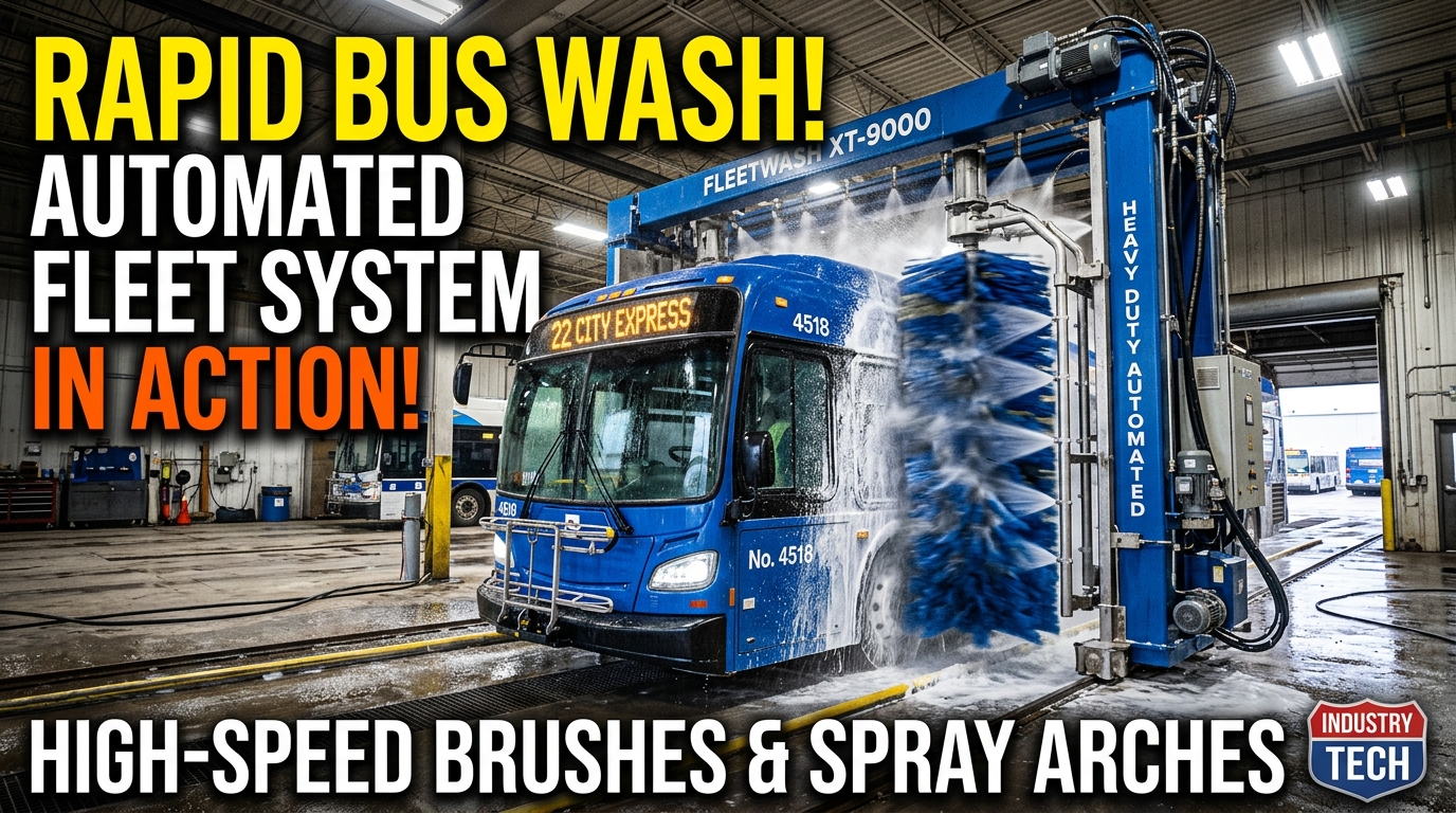 Commercial Fleet Bus Wash Video